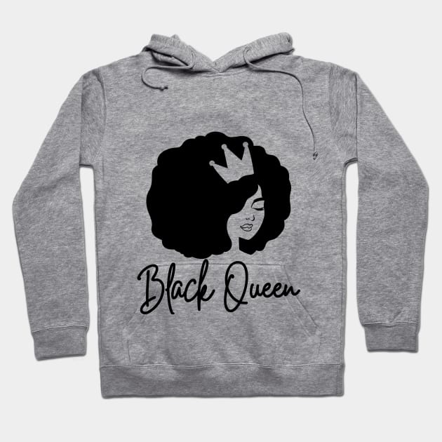 black queen Hoodie by Mstudio